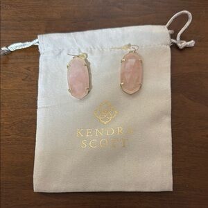 Kendra Scott Pink Stone Earrings